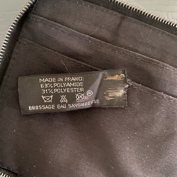 Authentic Hermes Grey Canvas Herline Zip Wallet w/enhancements - Picture 10 of 15